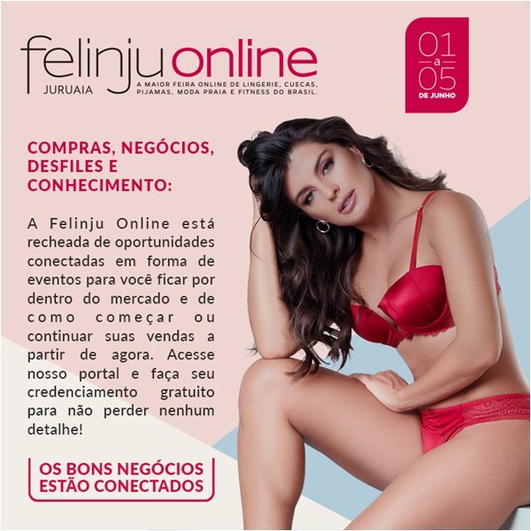 Felinju Online feira de moda lingerie
