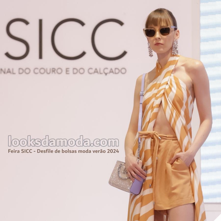 Feira SICC - Desfile de bolsas femininas moda verão 2024 - looksdamoda.com