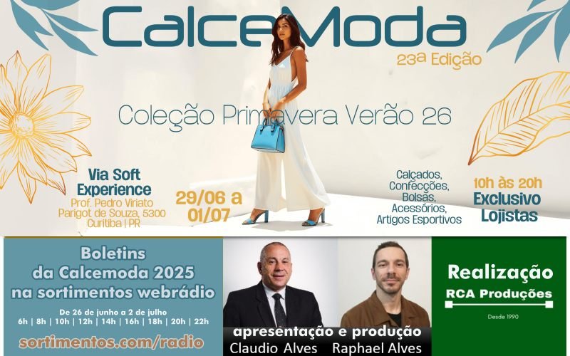Calcemoda 2025 – feira de calçados na Sortimentos WebRadio